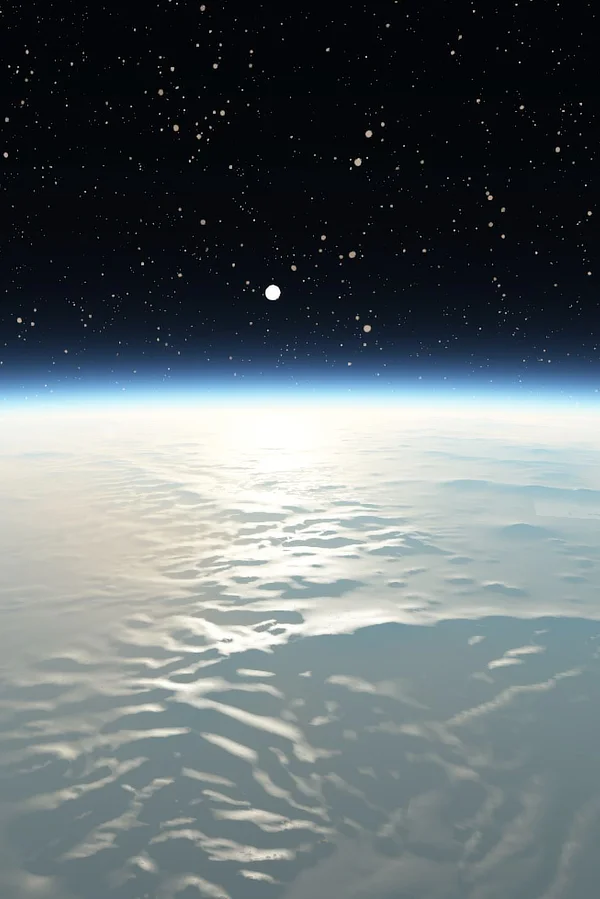 Screenshot of the planet in the melba engine